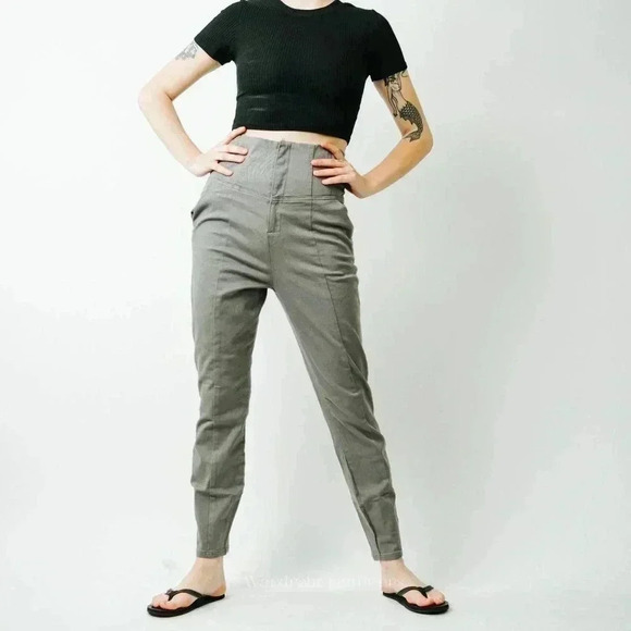 ASOS High Rise Elastic Waist Pants - Picture 5 of 9
